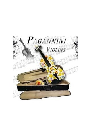 Paganini Mv012Wt Resimli Porselen Kaplamalı Profesyonel Keman Set