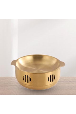 Homyl Isınma Stockpot Isıtıcı Japon Shabu Pot Mutfak Altın