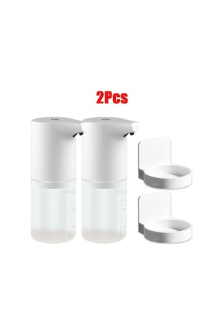 A Tutuculu 2 Adet-dokunmasız Otomatik Sabunluk Sensörlü Köpük Tip-c Şarjlı Yüksek Kapasiteli Ayarlanabilir Anahtarlı Akıllı Sıvı Sabunluk