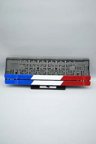 Fransa Renkleri 3d Kabartmalı Pleksi Araba Plakalığı