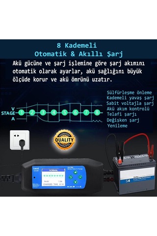 Lancol Akü Test Ve Sarj Cihazi 12v/8a Cat-280