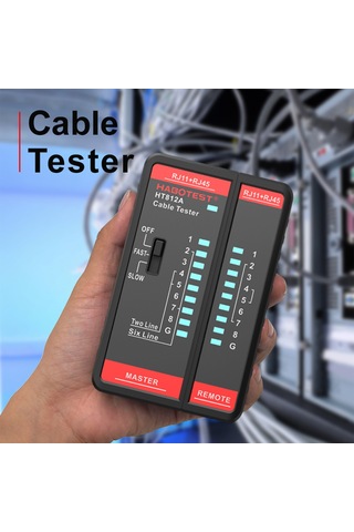 Springsun Habotest Ht812a Rj11/rj45 Ağ Kablo Test Cihazı - 2-8p Hata Tespit & İzleme
