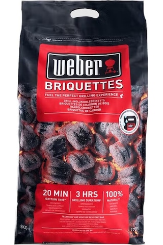 Weber Briket 8 Kg Siyah