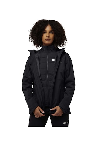 Jack Wolfskin Jack Wolfskın Glaabach 3ın1 Jkt W 6000 Siyah