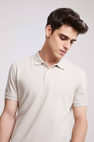 D's Damat Ds Damat Regular Fit Taş Pike Dokulu %100 Pamuk Kıvrılmaz Polo Yaka Nakışlı T-shirt 4HC14ORT51000 Taş