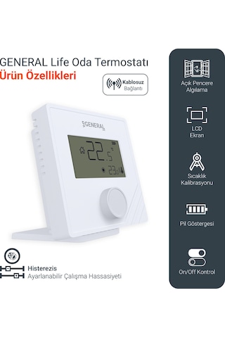 General Mıtra 25 Rf Kablosuz Oda Termostatı