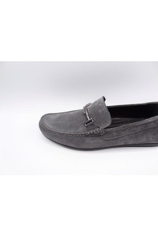 King Shoes 3210 Gri Süet Erkek Ayakkabı