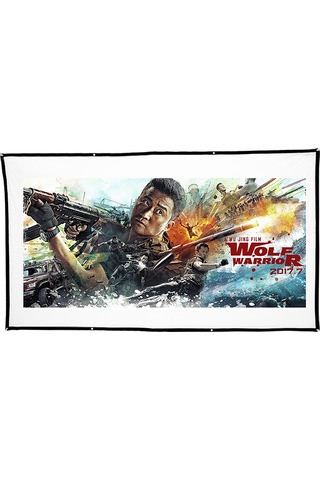 Jeehugo H120 120 İnç 16:9 Oranlı Dacron Projeksiyon Ekranı - Ev Sineması, Sınıf Ve Konferanslar İçin İç/dış Mekan Uygun