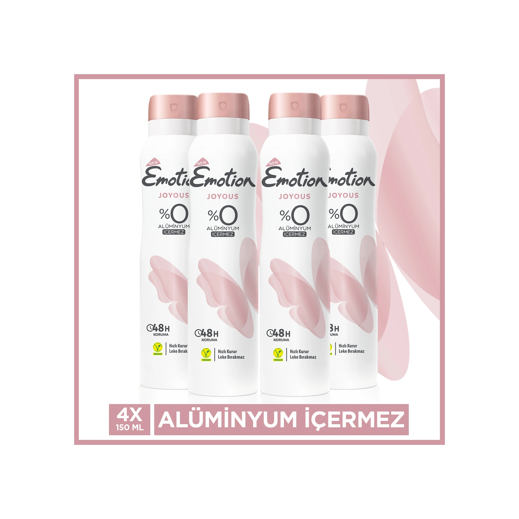 Emotion Joyous Kadın Deodorant 4x150 Ml