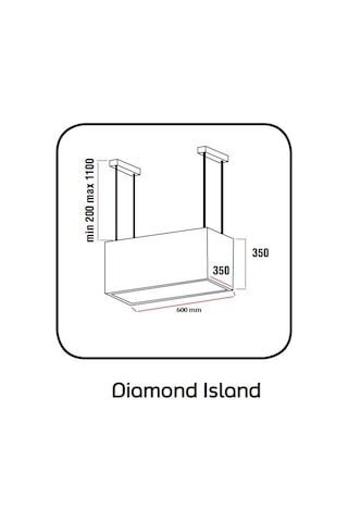 Alveus Diamond Ada Tipi 60 CM Davlumbaz