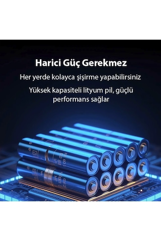 Kablosuz Turbo Şarjlı Araba Lastik Şişirme Kompresörü Tekerlek Şişirme Kompresörü 150 Psi