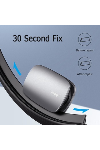 Aubyhe Baseus Otomobil Silecek Tamir Aleti, Alüminyum Alaşımlı, Çift Zımpara Şeridi, Tüm Araçlara Uyumlu, Kolay Kullanım, Dayanıklı