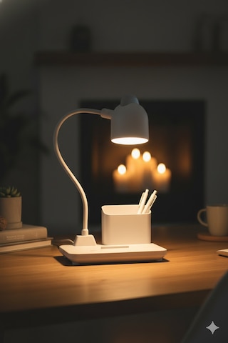 Şarjlı Led Masa Lambası Kalemlikli - 3 Modlu Pratik Masa Lambası Renkli