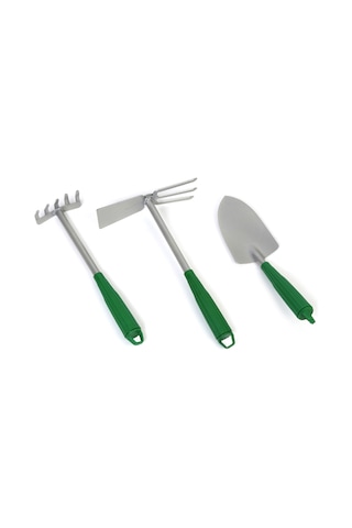 Garden Tools Çelik 3’lü Bahçe Seti Çapa Tırmık Kürek