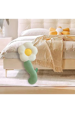 Suntek Magideal Dolması Peluş Çiçekler Bebek Figürü Başucu 50cm beyaz