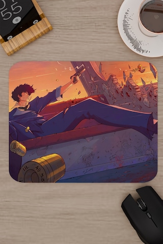 Cowboy Bebop Anime V5 - 22x18 Gaming Gamer Kauçuk Kaymaz Taban Mouse Pad Fare Altlığı