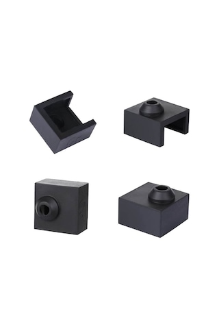 Koodmax 2 Adet CR10 Baskı Ekstrüzyon Kafası MK8 Isıtıcı Blok Silikon Kılıfı 3D Yazıcı