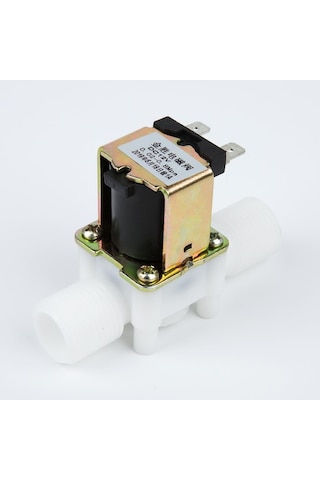 12V DC NC Plastik Su Solenoid Vana - 1/2"