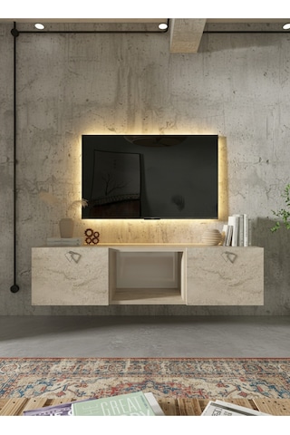 Resital Tv Ünitesi S1239-6 Traverten Traverten