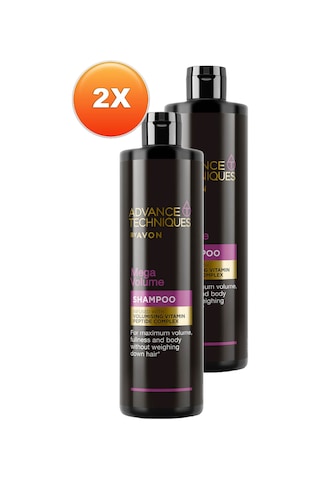Avon Advance Techniques Mega Volume Hacim Veren Şampuan 2 x 400 ML