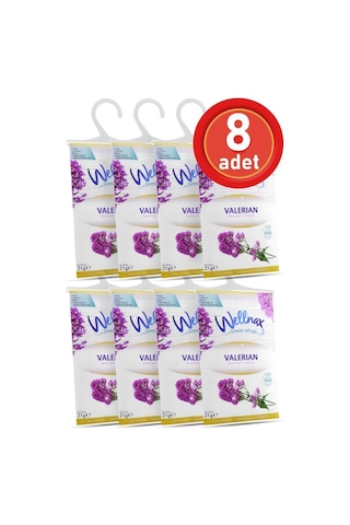 Wellnax Askılı Dolap Ve Çekmece Kokusu Valerian 8 Adet