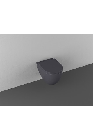 Isvea Infinity Clearim Plus Mat Antrasit Asma Klozet ve Soft Kapa