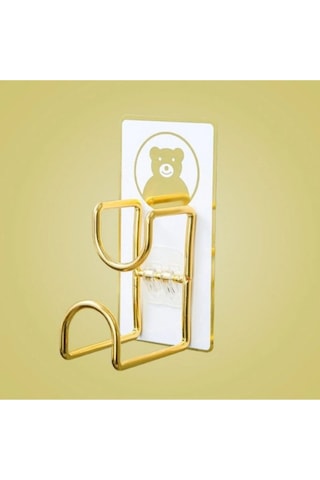 Mucit Home Bebek Küveti Askısı 2 Adet Gold Ayıcıklı Çok Amaçlı Leğen Askısı şeffaf