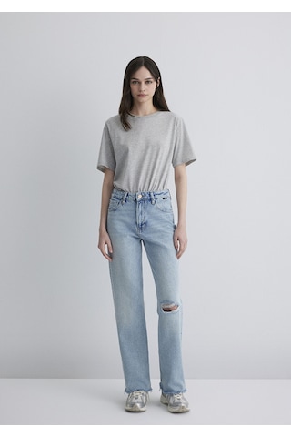 Mavi - Barcelona Kolej Vintage Açık Mavi Jean Pantolon 101047-89198 Açık Mavi