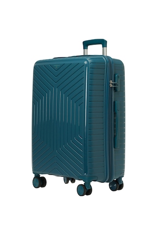 Lumberjack Parıs -b Pp 5pr Petrol Unisex Büyük Boy Valiz Mavi