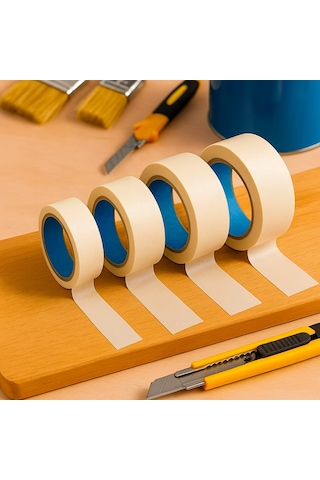 Kağıt Boya Maskeleme Bandı 25 Mm Genişlik 25 Metre - 1 Adet