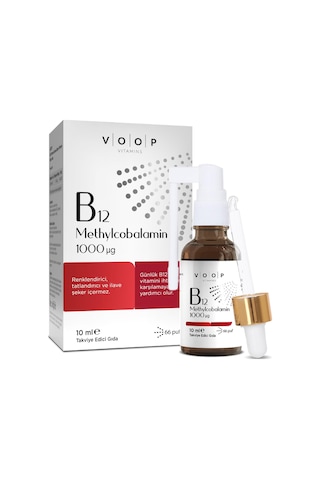 Voop Vitamin B12 Methylcobalamin Sprey Damla 10 Ml