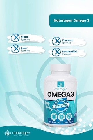 Naturagen Omega3 Fish Oil 1200 Mg 60 Softgel