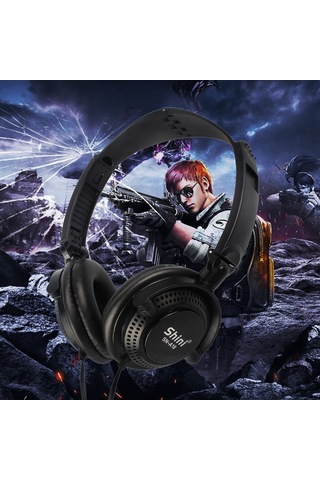 Suofeng Sn-a18 Oyun Kulaklığı Kablolu 3.5mm Mikrofonlu Kumandalı - Kırmızı Shini Logo'lu