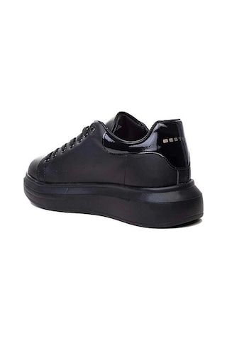 Best Of 150-24 Deri Trend Sneaker Ayakkabı 36-40 Siyah