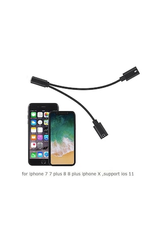 Lightning Kulaklık - Şarj Çoklayıcı Çevirici Dönüştürücü Adaptör