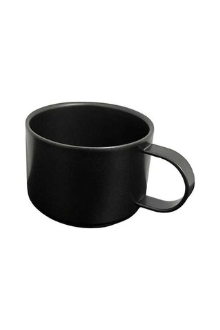 Pazly Açık Kahve Fincanı Yeniden Kullanılabilir 100 Ml Siyah Kahve Fincanı Siyah