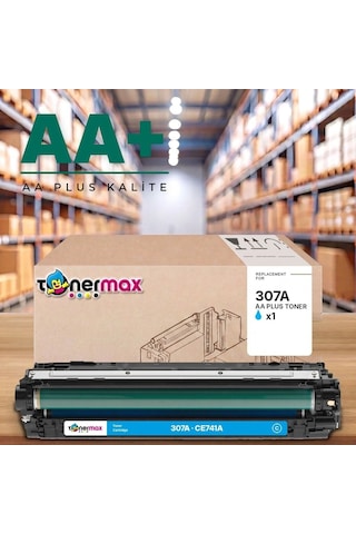 Hp 307a Ce741a Mavi Uyumlu Toner Aa Plus / Color Laserjet Cp5225 / Cp5225n / Cp5225dn