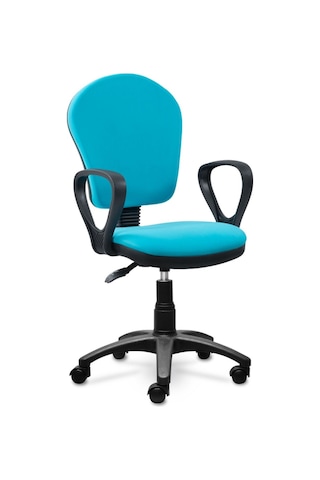 Ofiscombin Ofis Büro Ev Bilgisayar Öğrenci Ders Çalışma Koltuğu Turkuaz Kumaş 00047499108