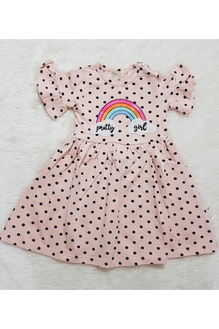 Candysbebe Puantiyeli Bebek Elbisesi Candysbebe Puantiyeli Bebek Elbisesi