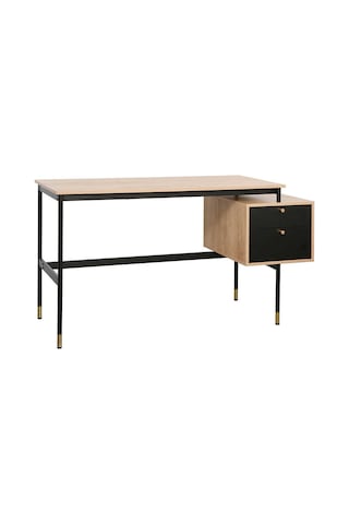 Madrid 2 Çekmeceli Çalışma Masasıceviz-siyah 137.5x54x76 Cm Siyah