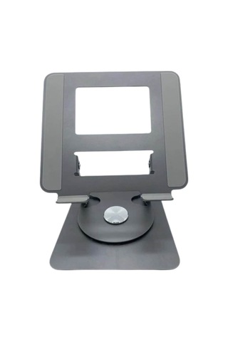 Notebook Macbook Uyumlu Standı 360 Derece Metal Çok Fonsiyonlu - Füme Senalstore