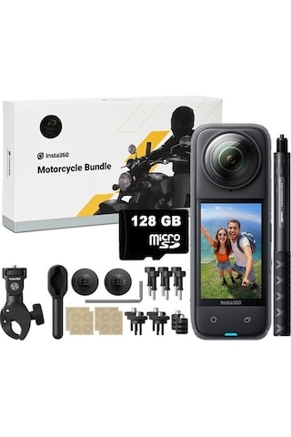 Insta360 X4 8k 360 Derece Kamera Motorsiklet Kiti