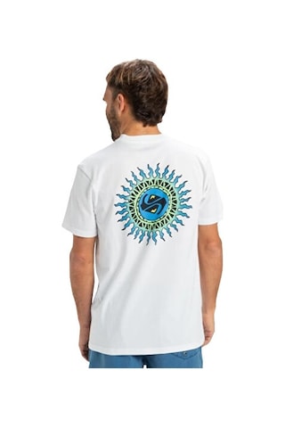 Quiksilver Ev Beach Blast Ss Erkek Günlük Tişört Eqyzt08046-908 Beyaz Beyaz