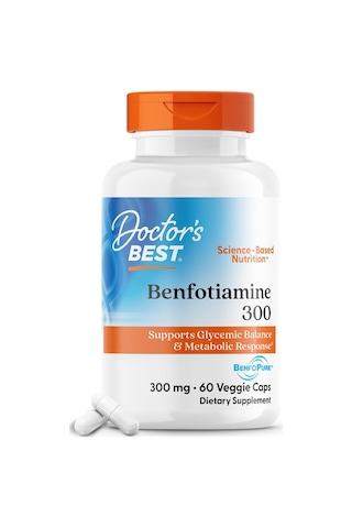 Doctor's Best Benfotiamine 300 With Benfopure, Helps Maintain Hea