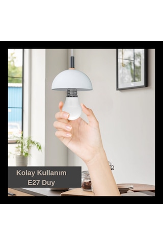 E27 Duy Led Ampul 5w Soğuk Beyaz 6500k Standart Gövde Tasarruflu 1