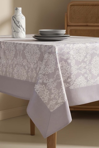 Damascus Gri Masa Örtüsü 160x220 Cm Çok Renkli