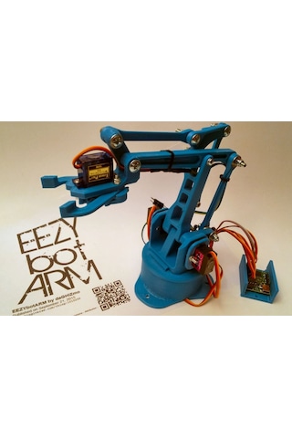 Robotdiyarı-Arduino Robot Kol Plastik Seti + Vida Seti