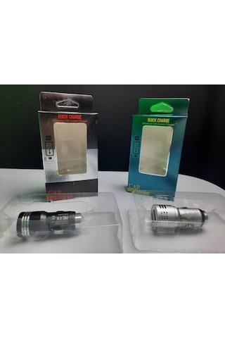 Araç Hızlı Şarj Aleti Oto Çakmaklık Araba 2.4A Usb Çift Girişli Siyah
