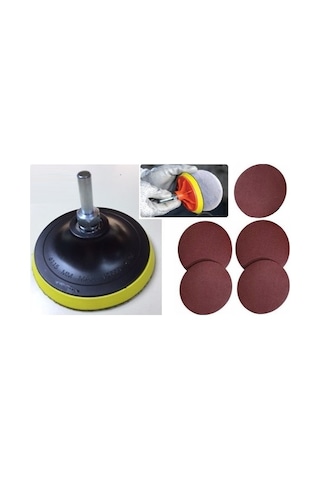 Cırt Taban 115Mm Beşli 80 Kum Zımpara Matkap Aparat S .