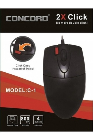 Concord C-1 Mouse Siyah